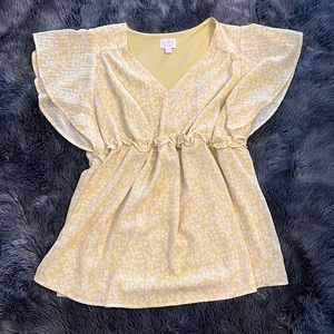 Isabel maternity butterfly sleeve top